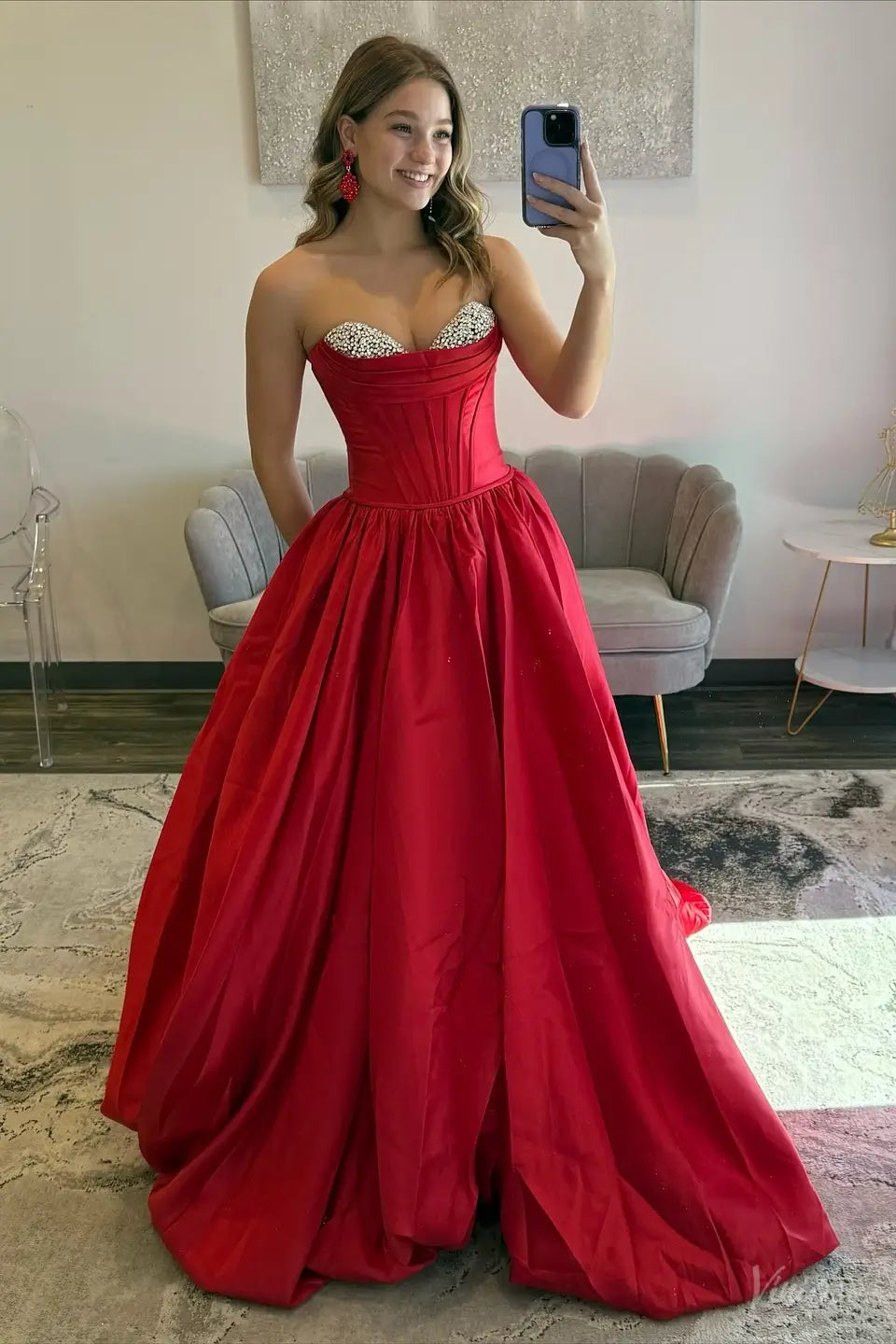 AS086不转-prom dresses 2026-Viniodress-Red-Custom Size-
