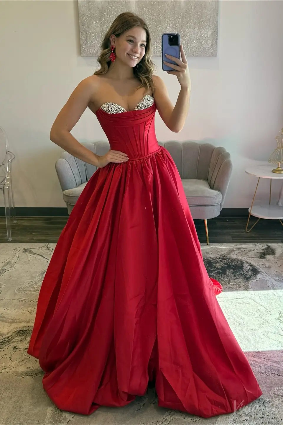 AS086不转-prom dresses 2026-Viniodress-Red-Custom Size-