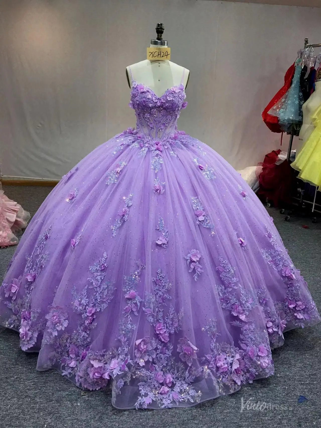 QC011-Quinceanera Dresses 2026-Viniodress-Lavender-Custom Size – Add Measurements in Cart-