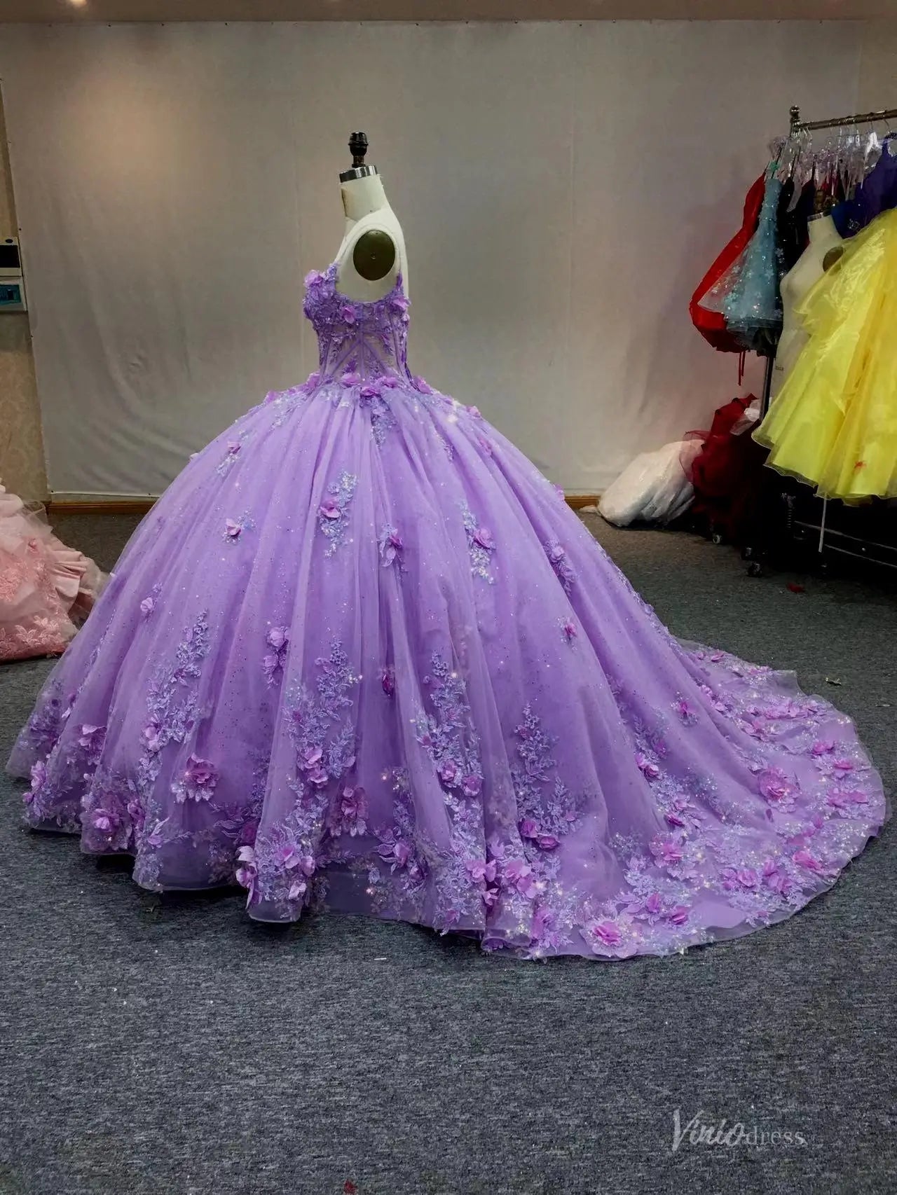 QC011-Quinceanera Dresses 2026-Viniodress-Lavender-Custom Size – Add Measurements in Cart-
