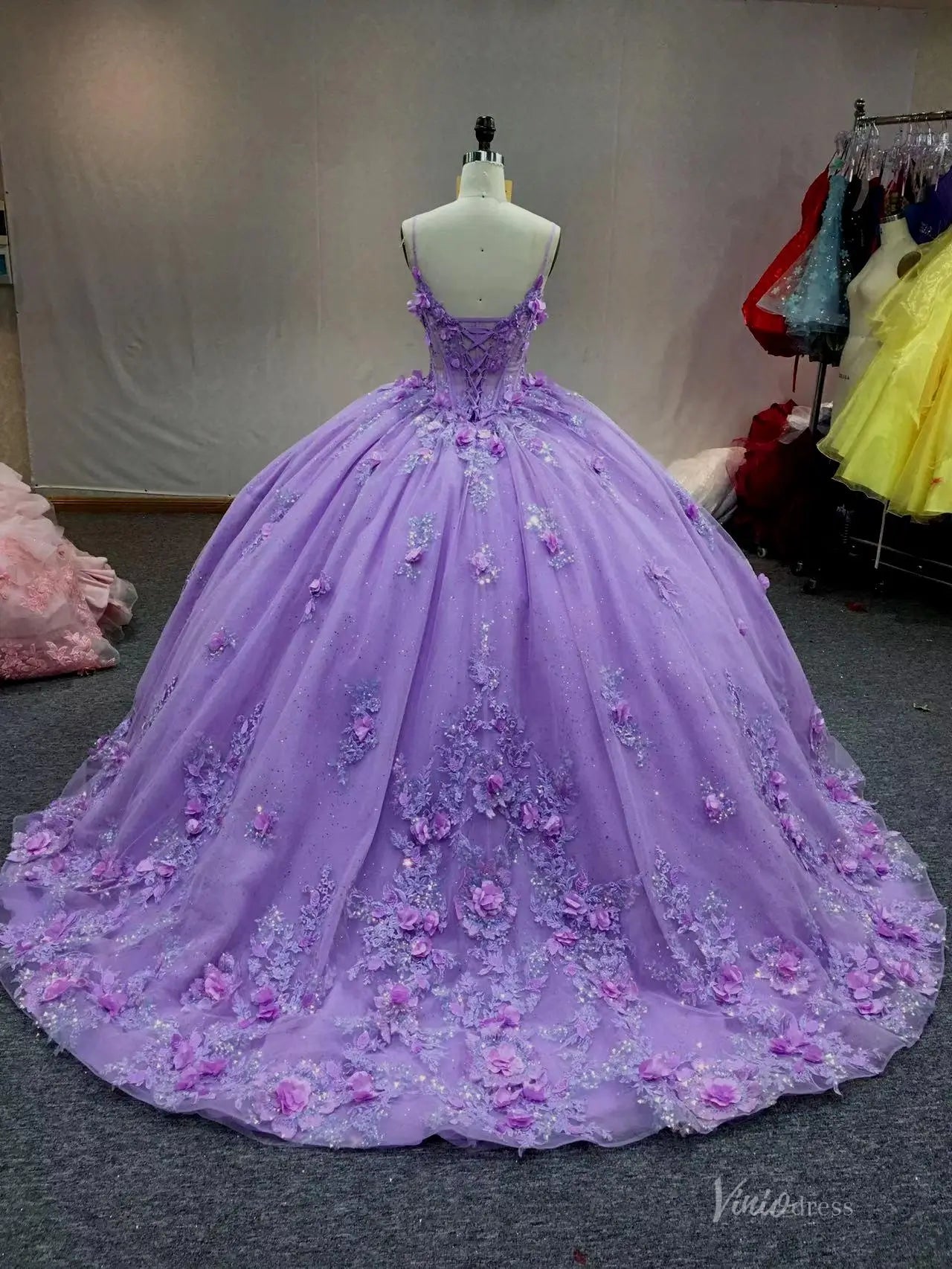 QC011-Quinceanera Dresses 2026-Viniodress-Lavender-Custom Size – Add Measurements in Cart-