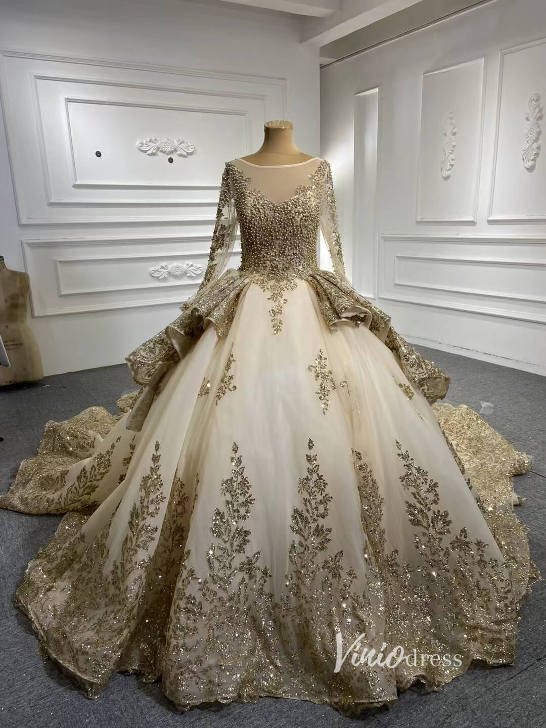Mermaid Wedding Dress Plus Size | Rose Gold Wedding Dress | Custom Dresses  - One White - Aliexpress