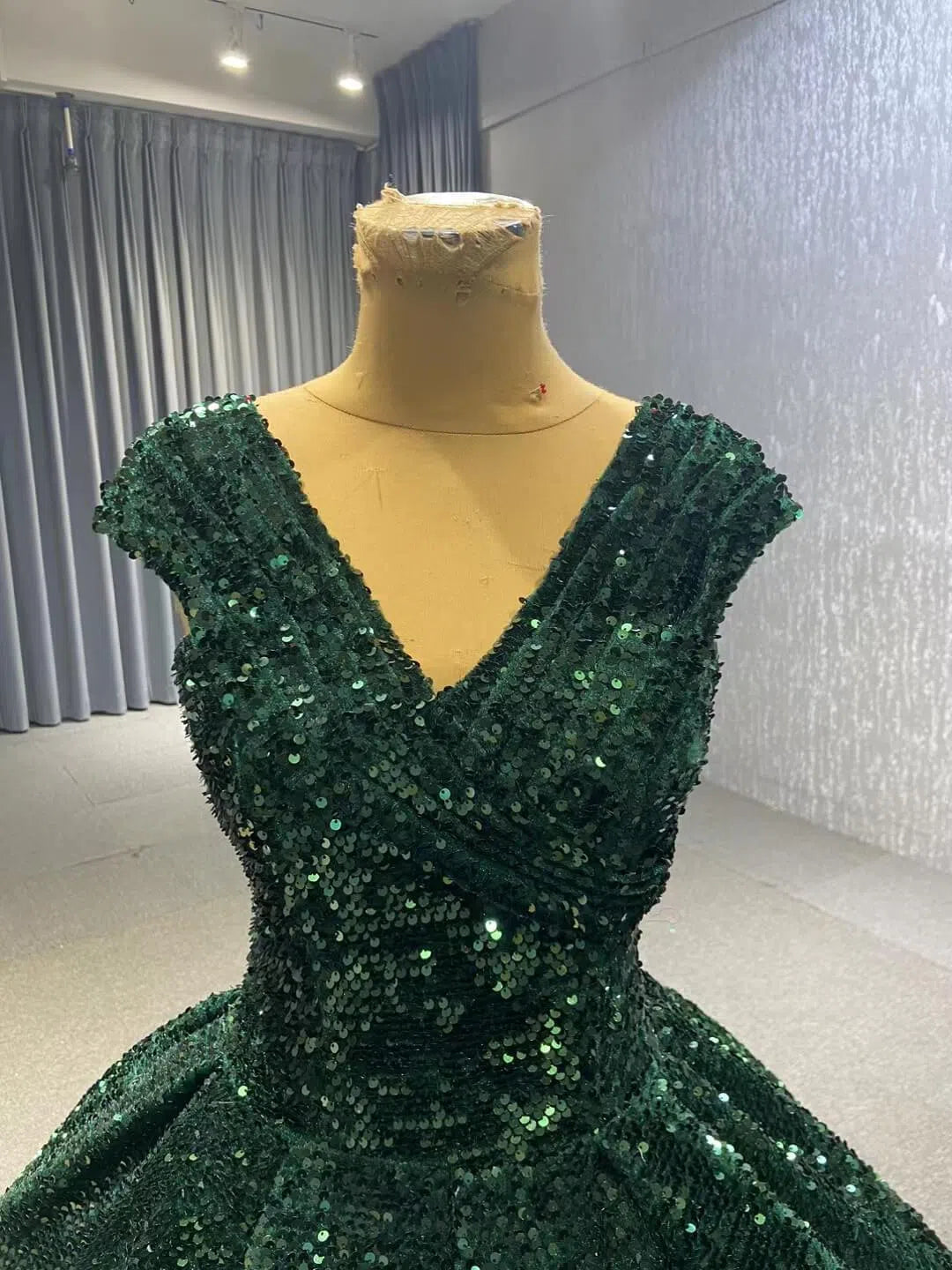 Glittery Sequin Gold Ball Gown Golden Wedding Dresses 66567 viniodress Viniodress Glittery Sequin Gold Ball Gown Golden Wedding Dresses 66567 viniodress Viniodress
