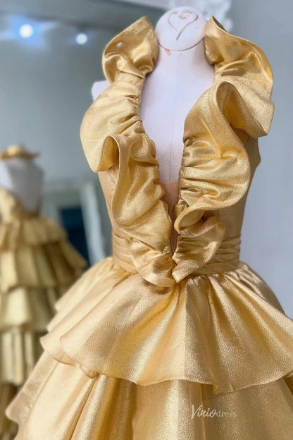 RF015-Prom Dresses 2026-Viniodress-Gold-Custom Size-