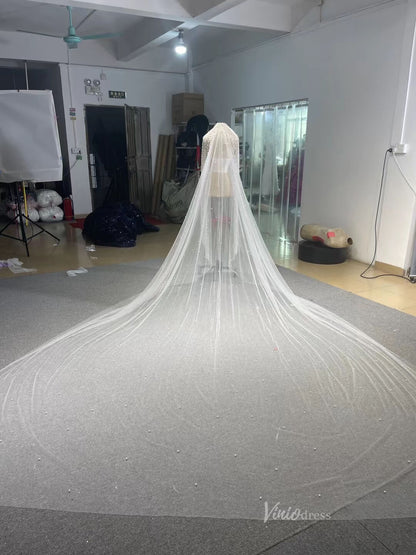 Gorgeous Beaded Strapless Wedding Dresses Sweetheart Neck Bridal Gown 231082-wedding dresses 2025 -Viniodress-Ivory-Custom Size-