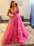 Gorgeous Ruffle Prom Dresses Strapless Quinceanera Dress FD3630-prom dresses-Viniodress-Viniodress