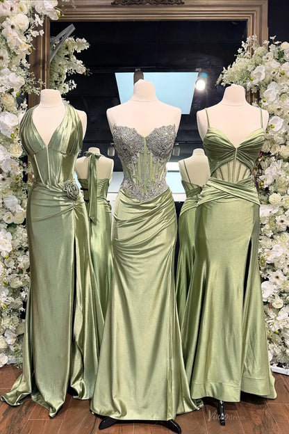 SS367-Prom Dresses 2026-Viniodress-Sage-A-Custom Size