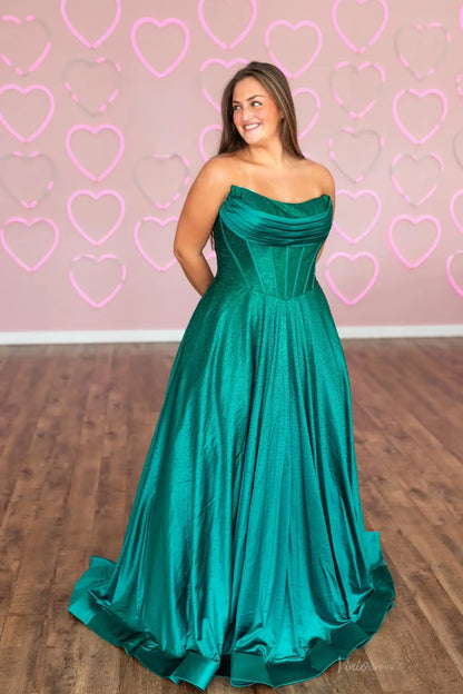 AS089 不转-prom dresses 2026-Viniodress-Emerald-Custom Size-