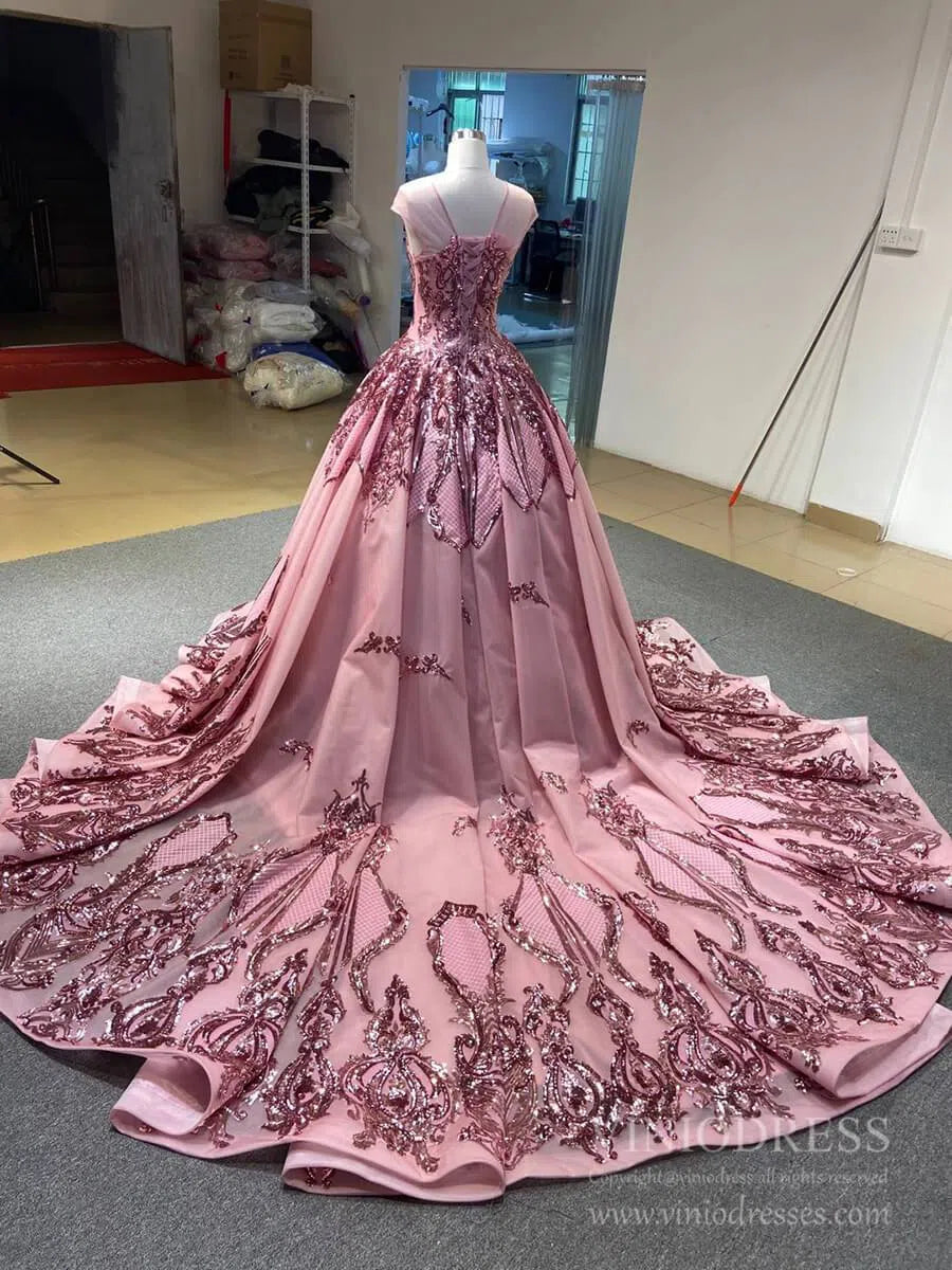 Prom Dress 2025 Haute Couture Burgundy Wedding Dresses Vintage Ball Gowns 66948 viniodress-unique prom dresses-Burgundy-Custom Size-Viniodress