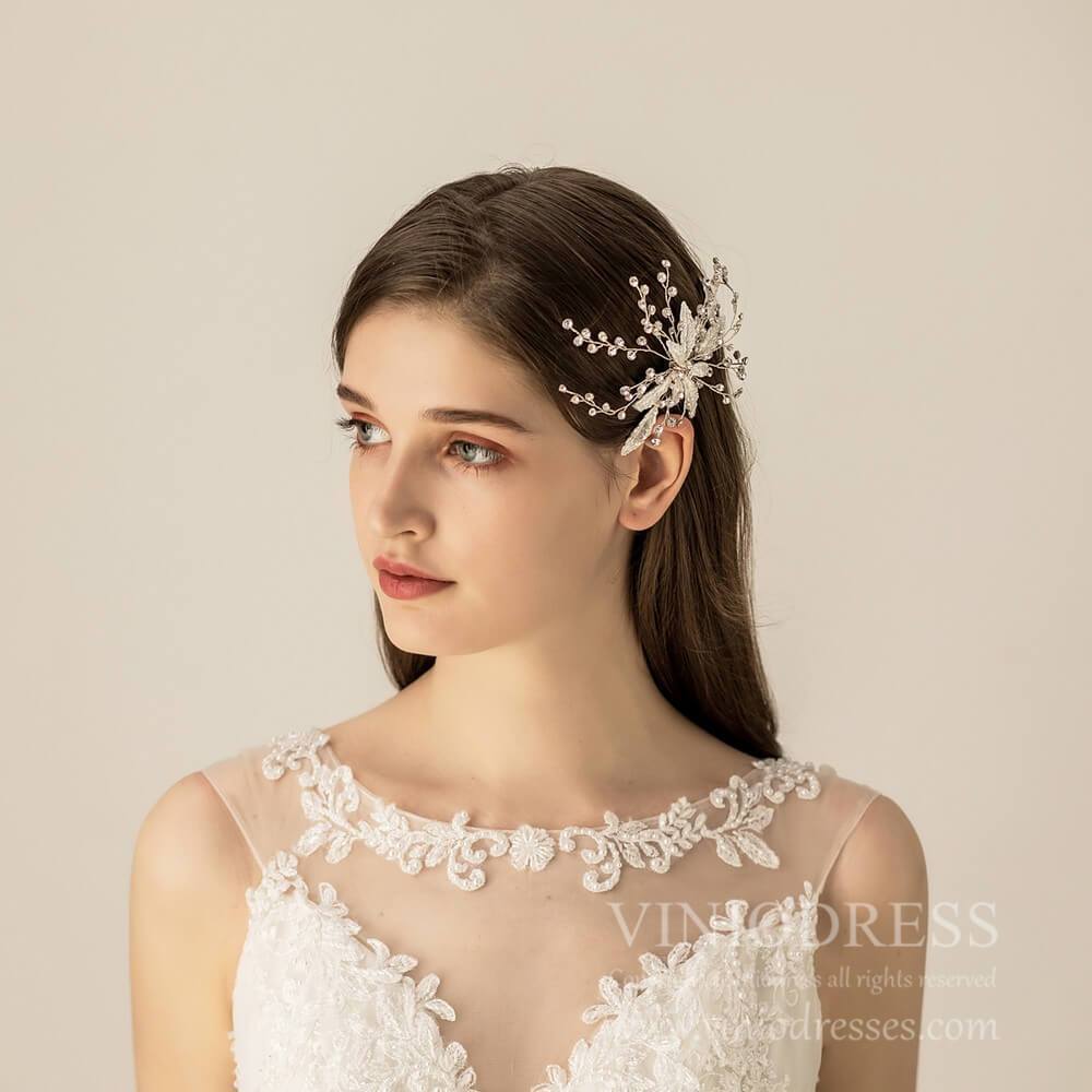 Crystal Sprays Bridal Combs Set AC1203-Headpieces-Viniodress-As Picture-Viniodress