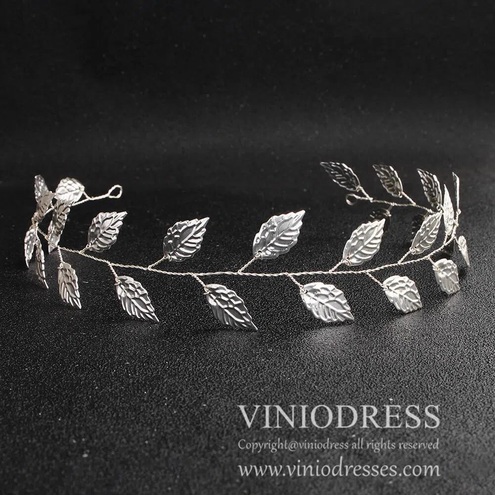 Simple Gold Laurel Leaf Headbands AC1083-Headpieces-Viniodress-Viniodress