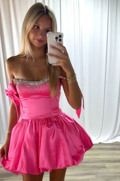 HS005-prom dresses 2026-Viniodress-Hot Pink-Custom Size-