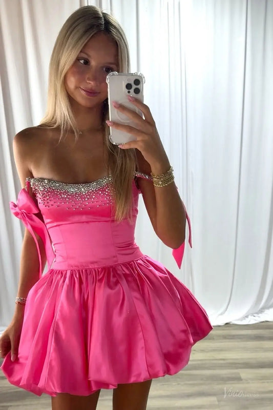 HS005-prom dresses 2026-Viniodress-Hot Pink-Custom Size-