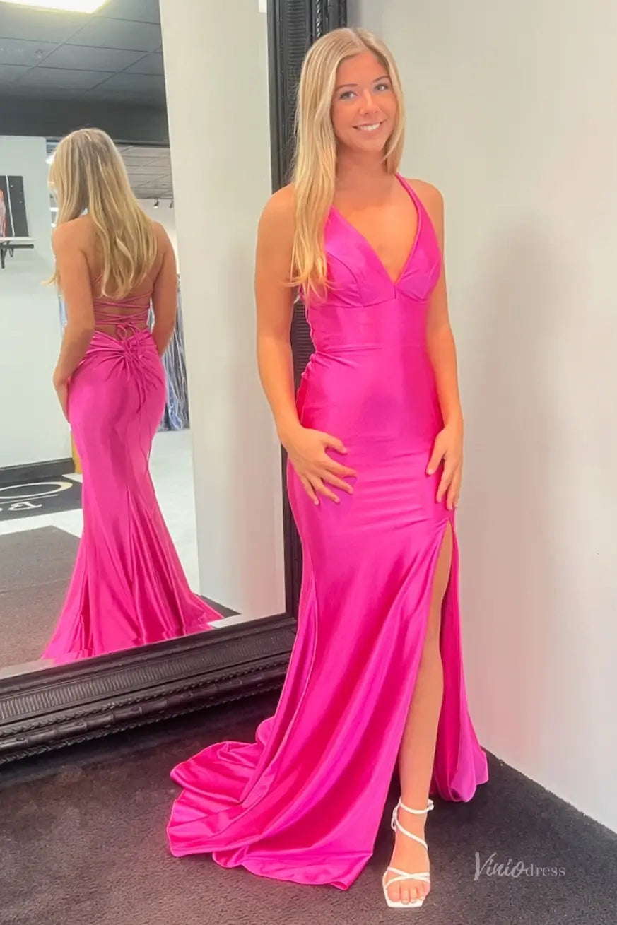 SS382-prom dresses 2026-Viniodress-Fuchsia-Custom Size – Add Measurements in Cart-