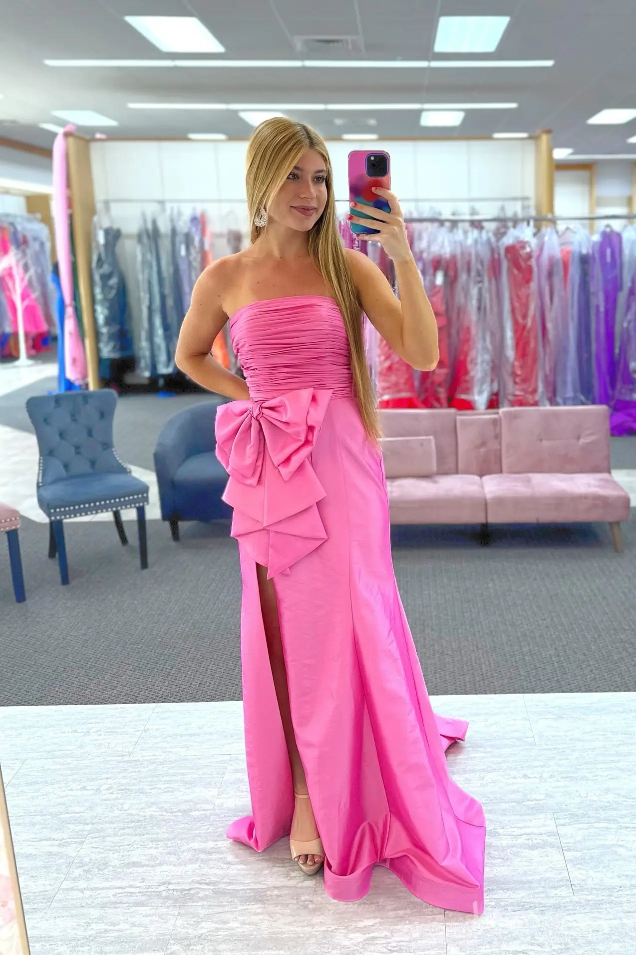 SS210-prom dresses 2026-Viniodress-Hot Pink-Custom Size-