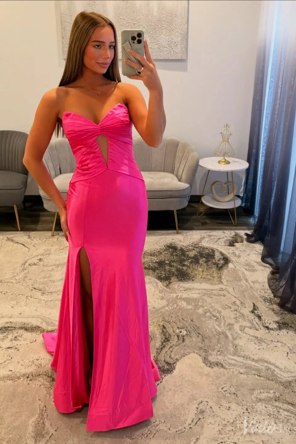SS261不转-prom dresses 2026-Viniodress-Hot Pink-Custom Size-