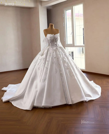 261012 1meter-wedding dresses 2026-Viniodress-Ivory-Custom Size – Add Measurements in Cart-