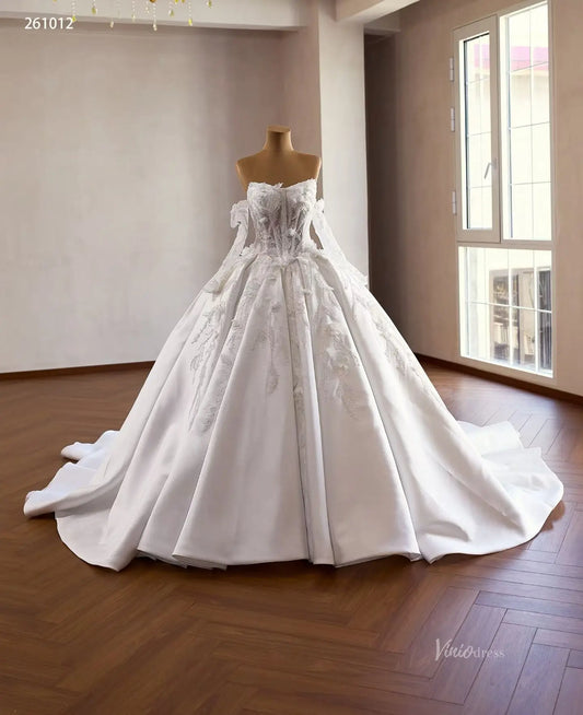261012 1meter-wedding dresses 2026-Viniodress-Ivory-Custom Size – Add Measurements in Cart-