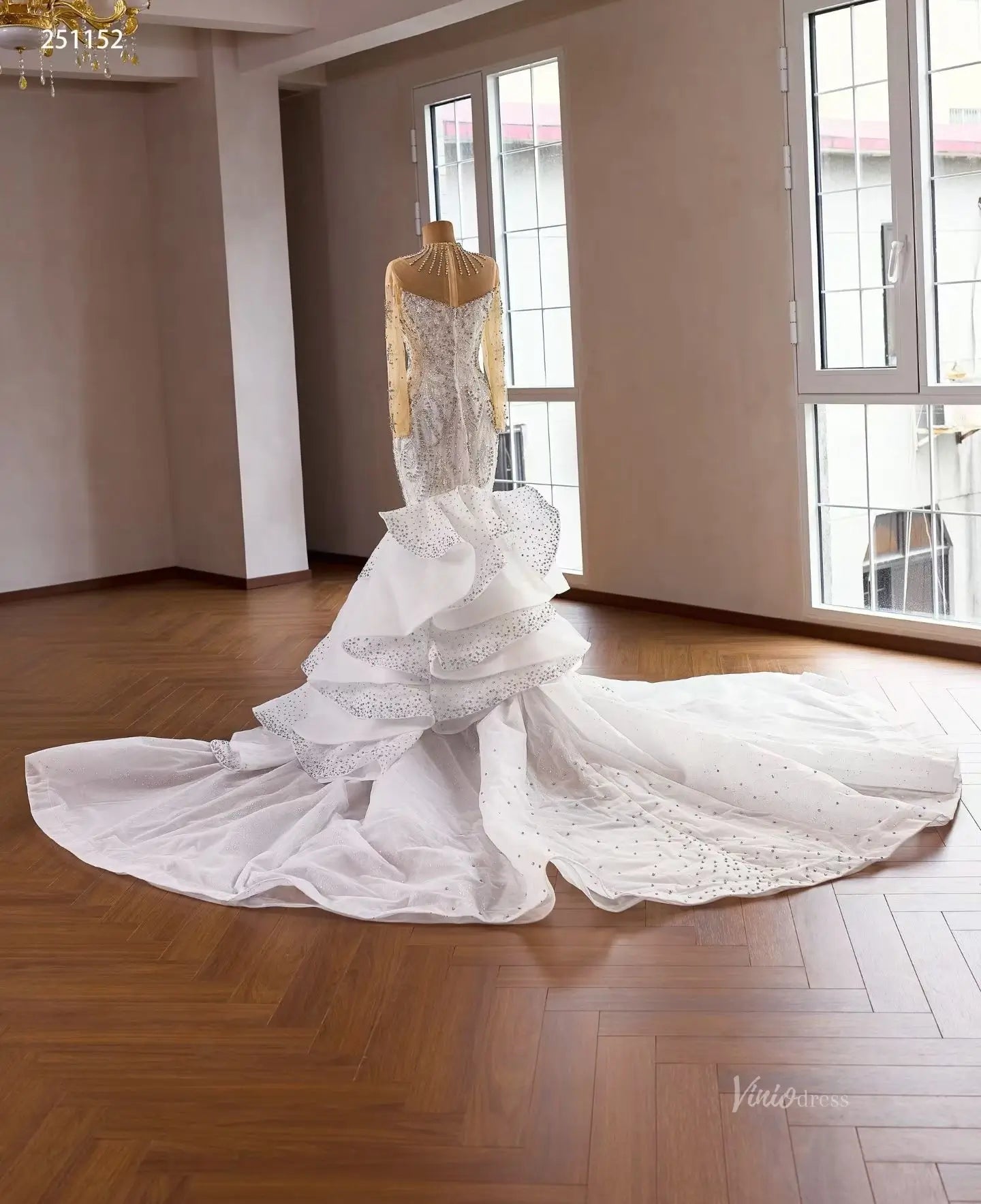251152 120cm-wedding dresses 2026-Viniodress-Ivory-Custom Size – Add Measurements in Cart-
