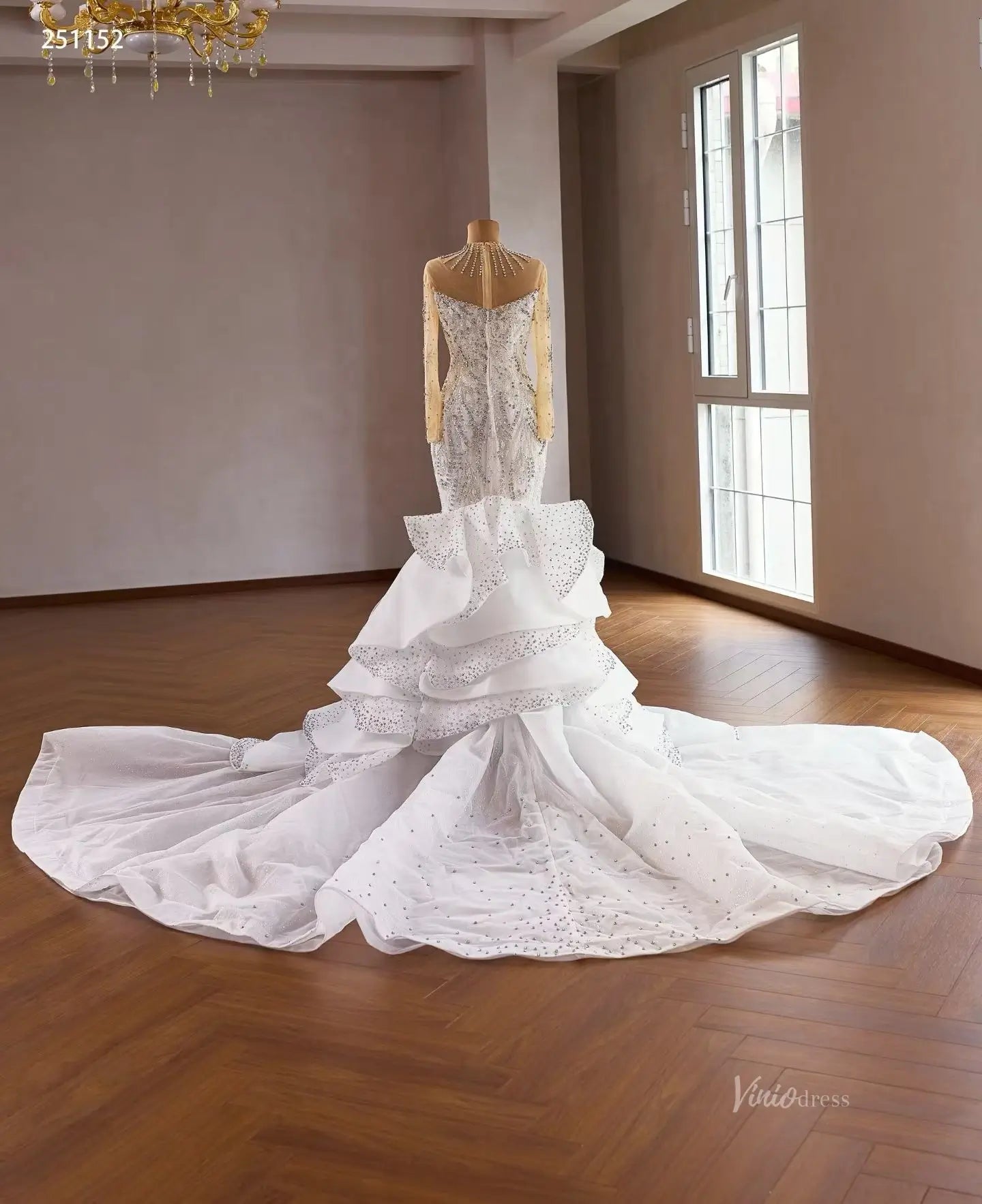 251152 120cm-wedding dresses 2026-Viniodress-Ivory-Custom Size – Add Measurements in Cart-