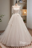 Ivory Dotted Tulle Prom Dresses Spaghetti Strap Formal Dress AD1047