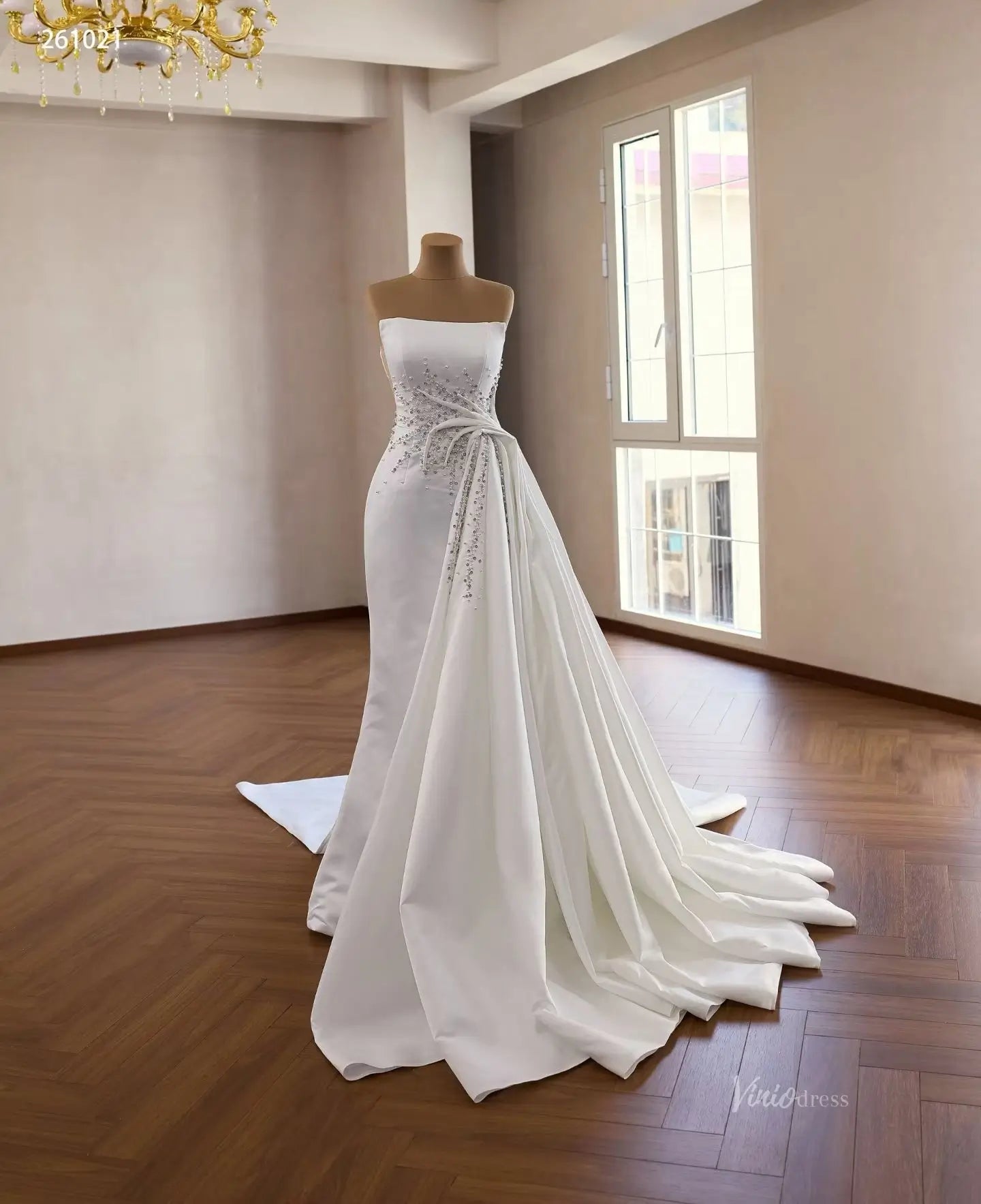 261021 80cm-wedding dresses 2026-Viniodress-Ivory-Custom Size – Add Measurements in Cart-
