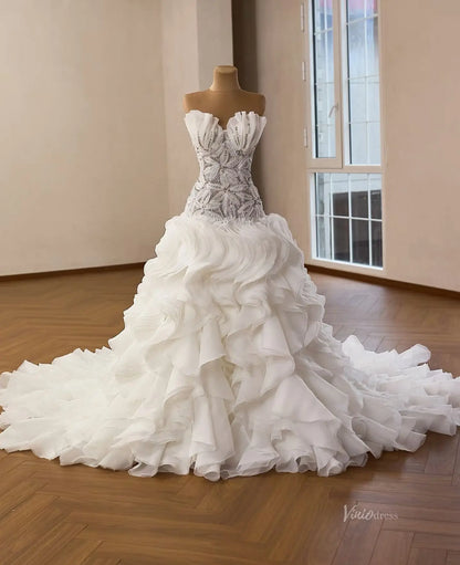 251155 80cm-wedding dresses 2026-Viniodress-Ivory-Custom Size – Add Measurements in Cart-