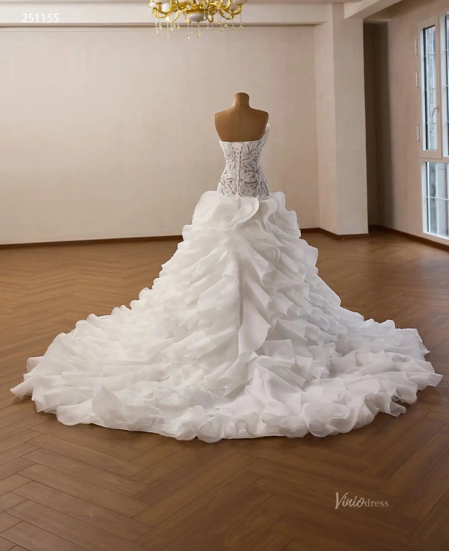 251155 80cm-wedding dresses 2026-Viniodress-Ivory-Custom Size – Add Measurements in Cart-
