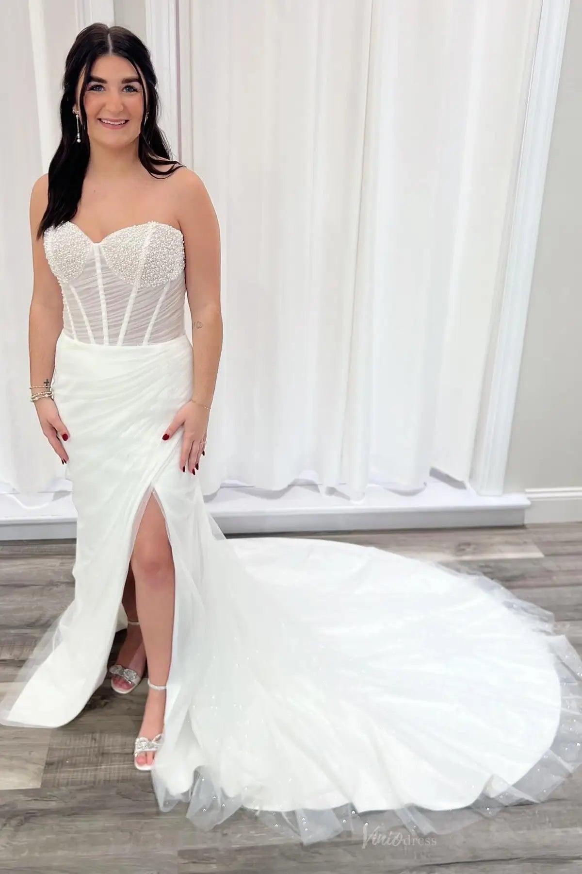 MN161-wedding dresses 2026-Viniodress-Ivory-Custom Size-