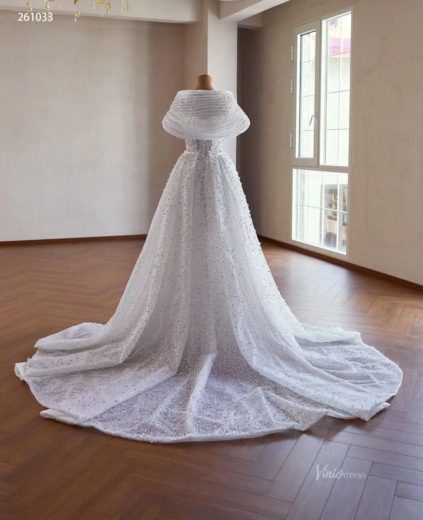261033 80cm-wedding dresses 2026-Viniodress-Ivory-Custom Size – Add Measurements in Cart-