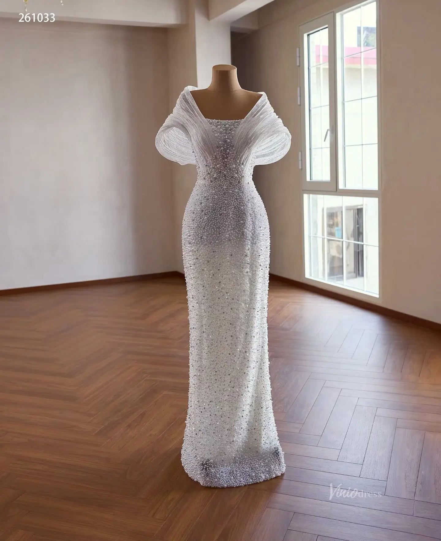 261033 80cm-wedding dresses 2026-Viniodress-Ivory-Custom Size – Add Measurements in Cart-