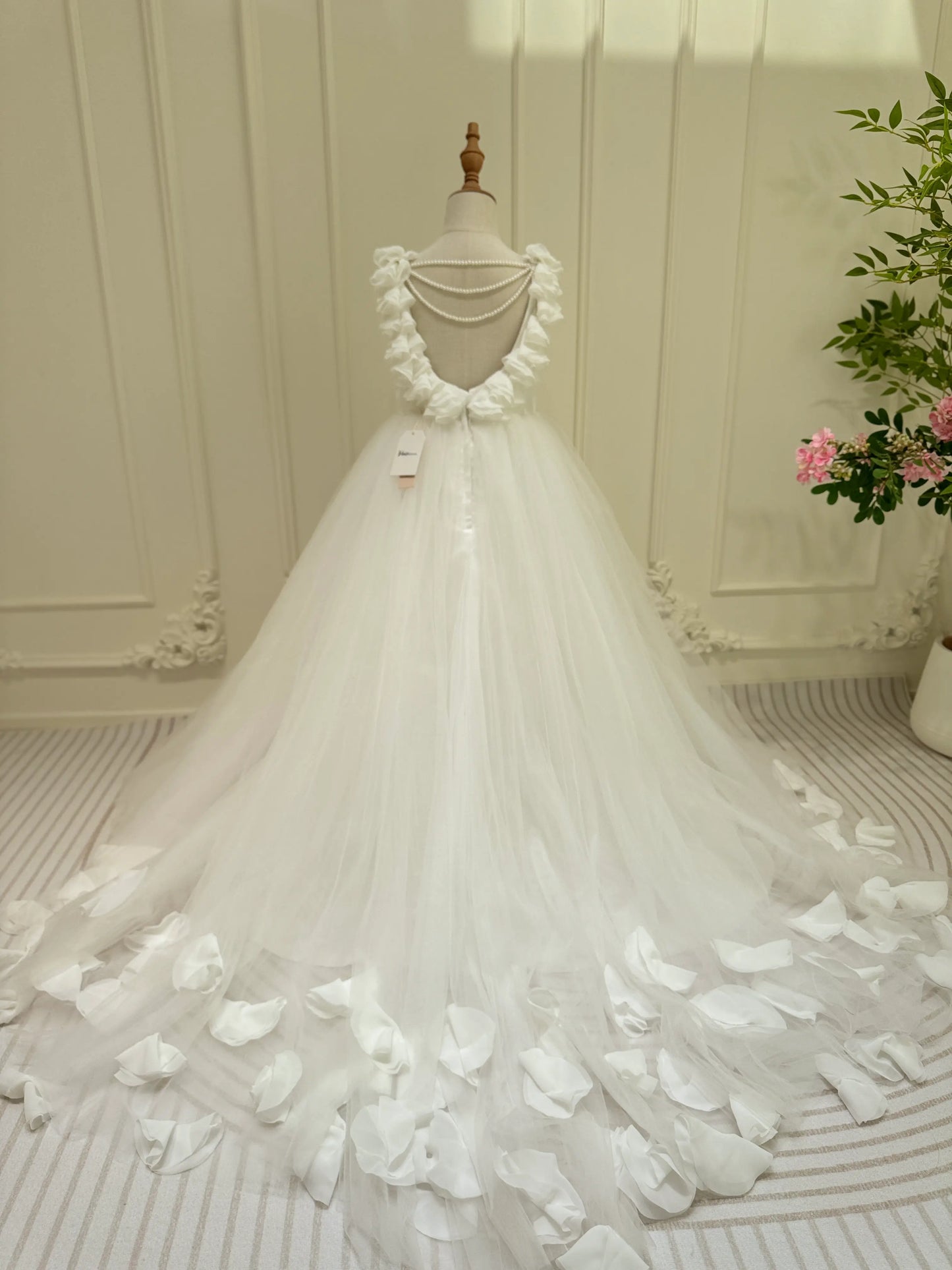 Ivory Princess Flower Girl Dresses Pretty Dress for Kids GL1053-flower girl dresses 2025 -Viniodress-Ivory-Custom Size-