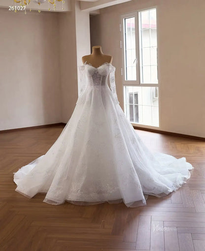261027 80cm-wedding dresses 2026-Viniodress-Ivory-Custom Size – Add Measurements in Cart-