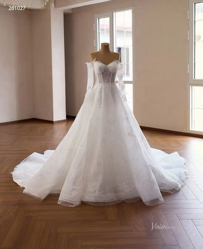 261027 80cm-wedding dresses 2026-Viniodress-Ivory-Custom Size – Add Measurements in Cart-