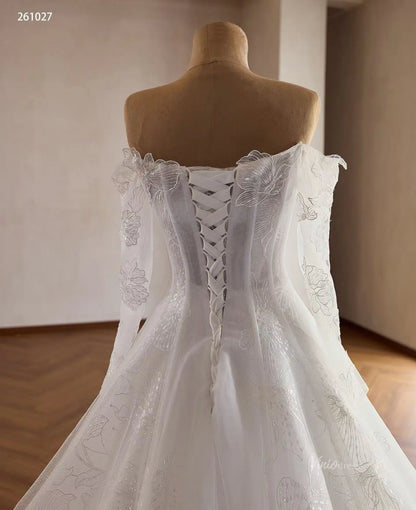 261027 80cm-wedding dresses 2026-Viniodress-Ivory-Custom Size – Add Measurements in Cart-