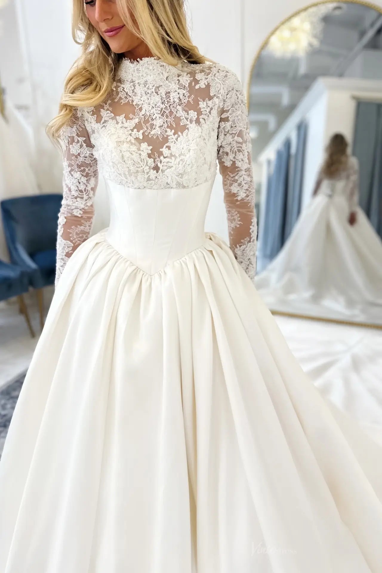 MS157-wedding dresses 2026-Viniodress-Ivory-Custom Size-