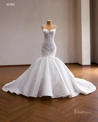 261065 1meter-wedding dresses 2026-Viniodress-Ivory-Custom Size – Add Measurements in Cart-