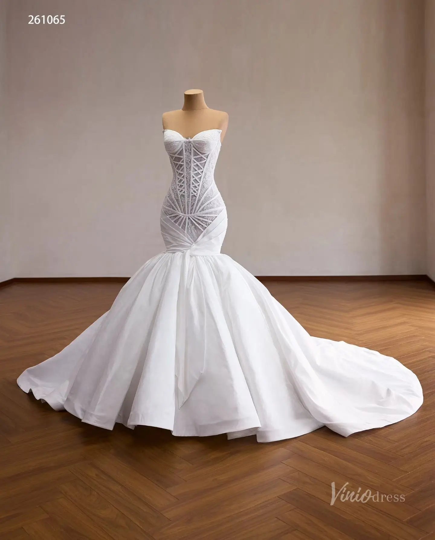 261065 1meter-wedding dresses 2026-Viniodress-Ivory-Custom Size – Add Measurements in Cart-