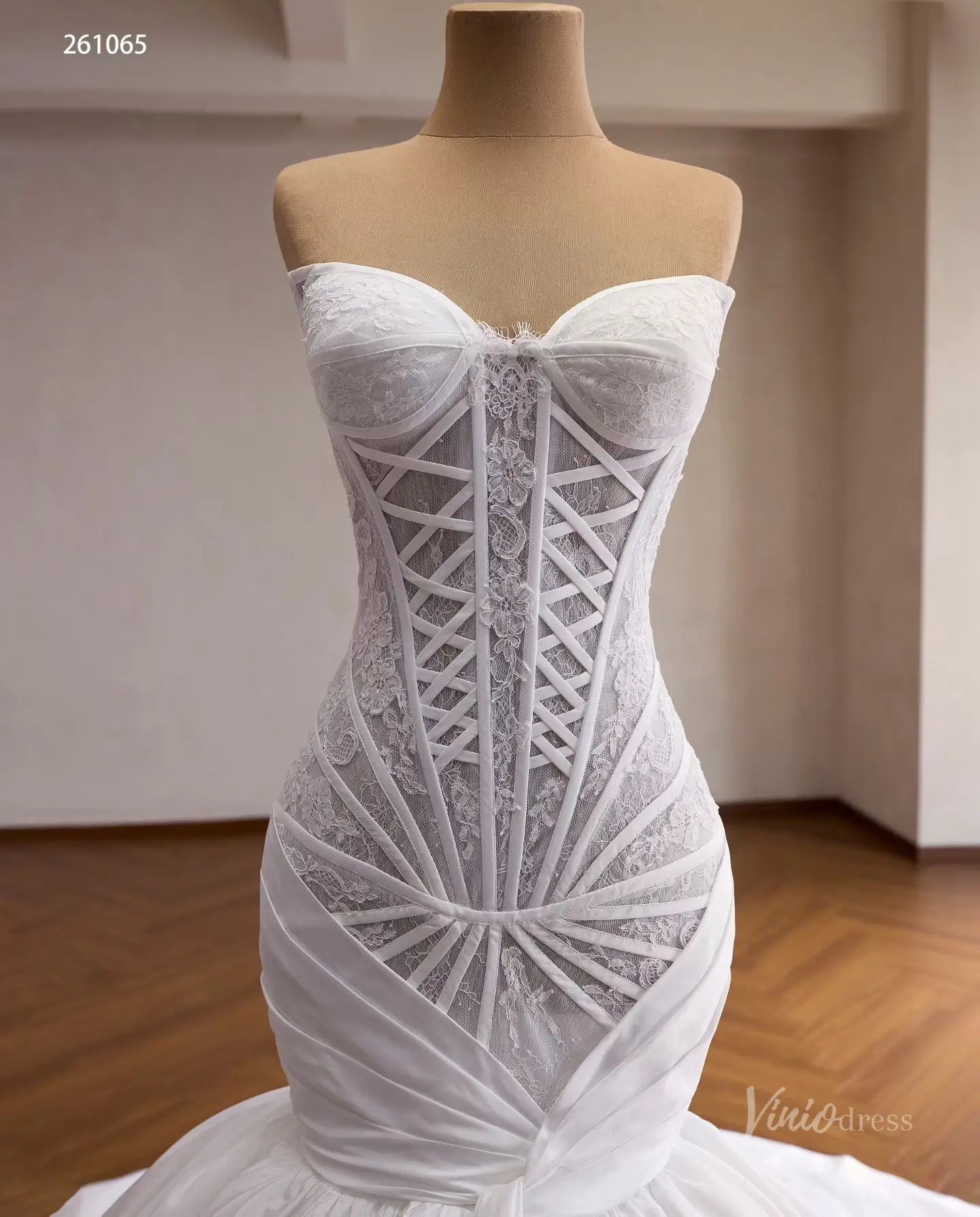 261065 1meter-wedding dresses 2026-Viniodress-Ivory-Custom Size – Add Measurements in Cart-
