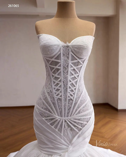 261065 1meter-wedding dresses 2026-Viniodress-Ivory-Custom Size – Add Measurements in Cart-