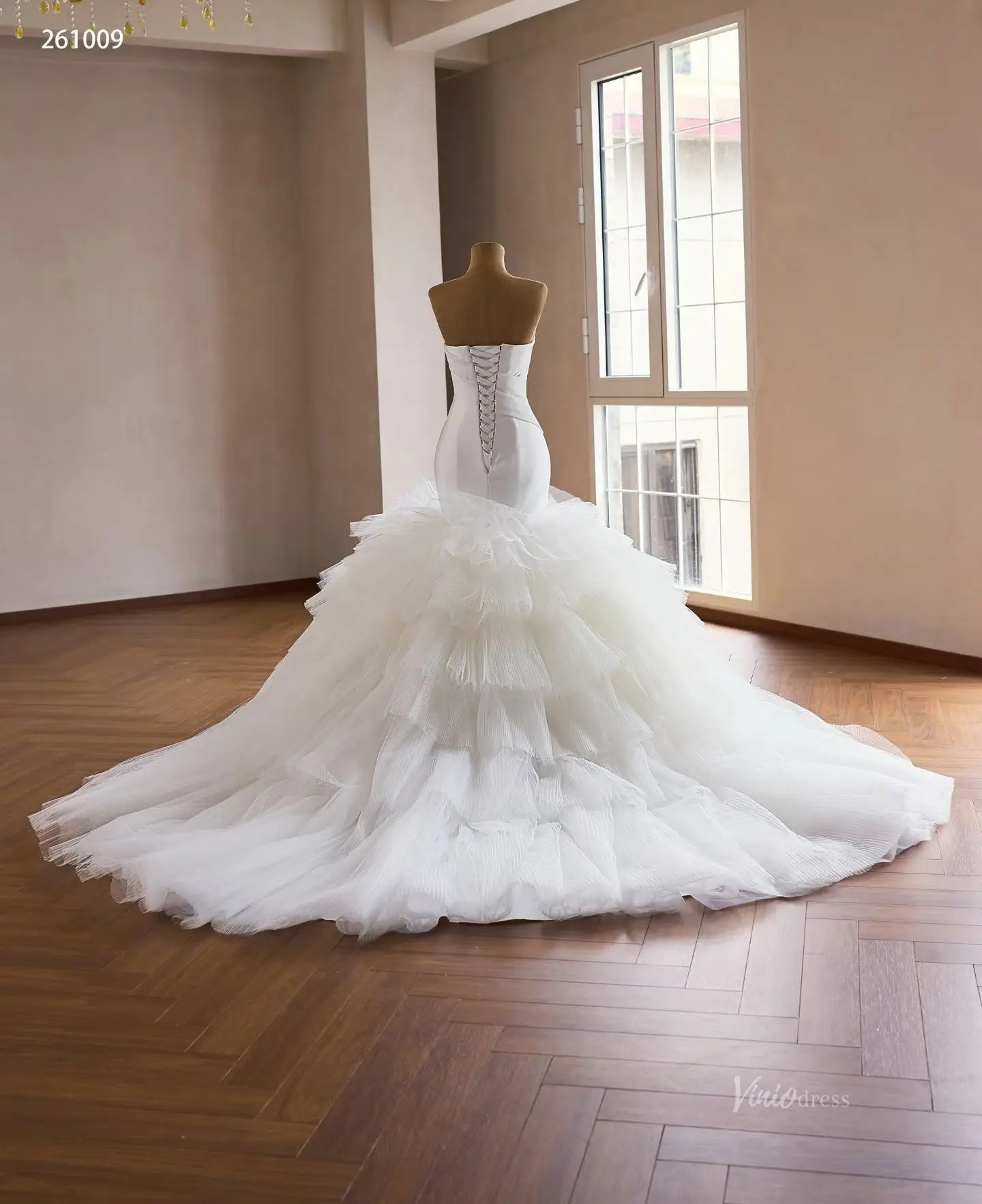 261009 1meter-wedding dresses 2026-Viniodress-Ivory-Custom Size – Add Measurements in Cart-