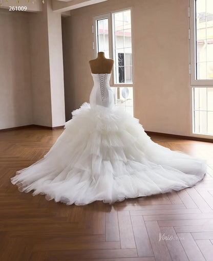261009 1meter-wedding dresses 2026-Viniodress-Ivory-Custom Size – Add Measurements in Cart-