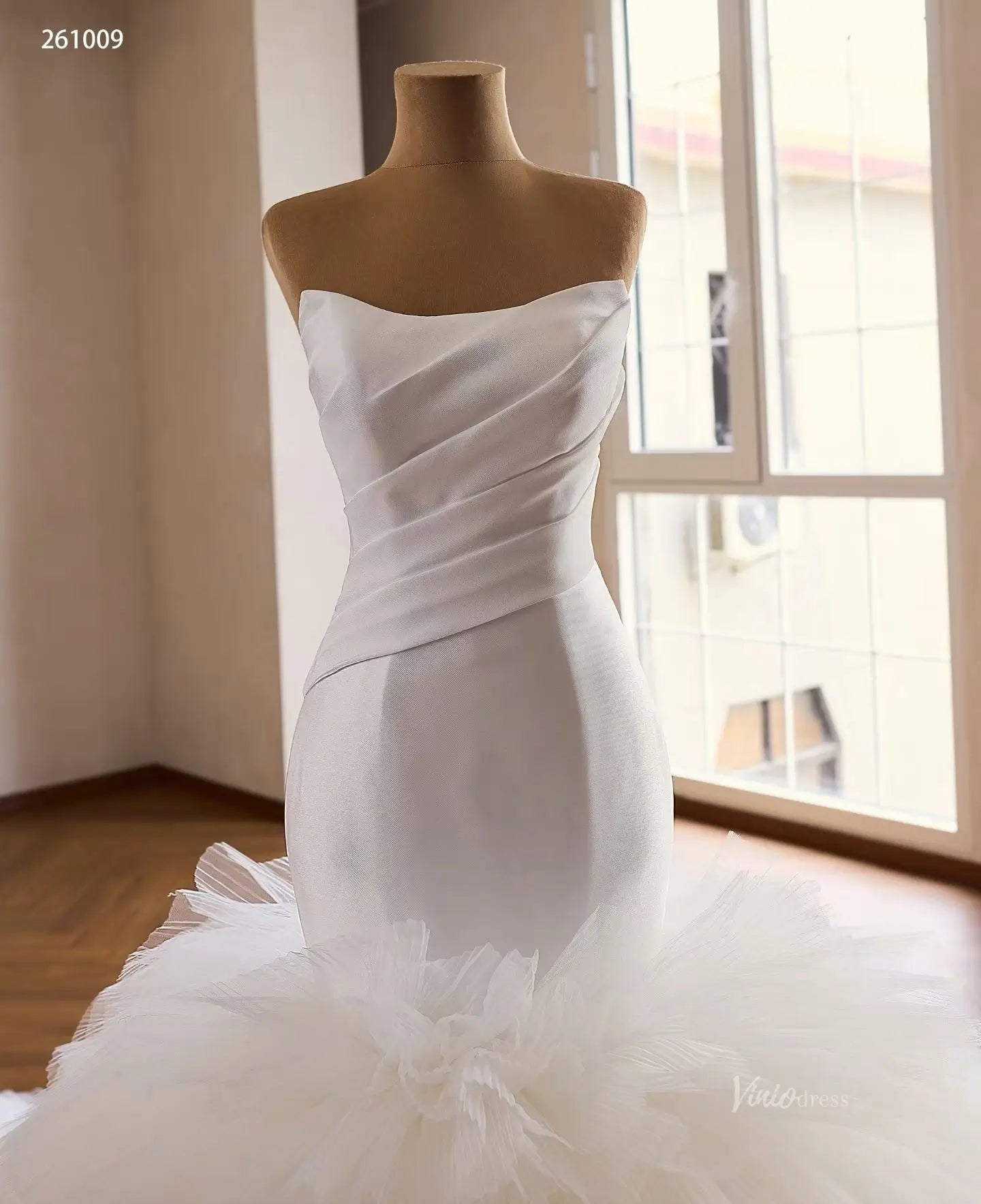 261009 1meter-wedding dresses 2026-Viniodress-Ivory-Custom Size – Add Measurements in Cart-
