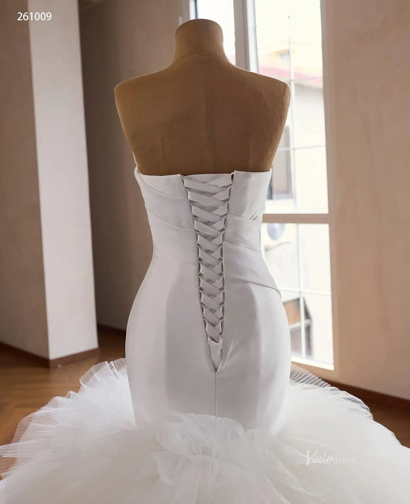 261009 1meter-wedding dresses 2026-Viniodress-Ivory-Custom Size – Add Measurements in Cart-