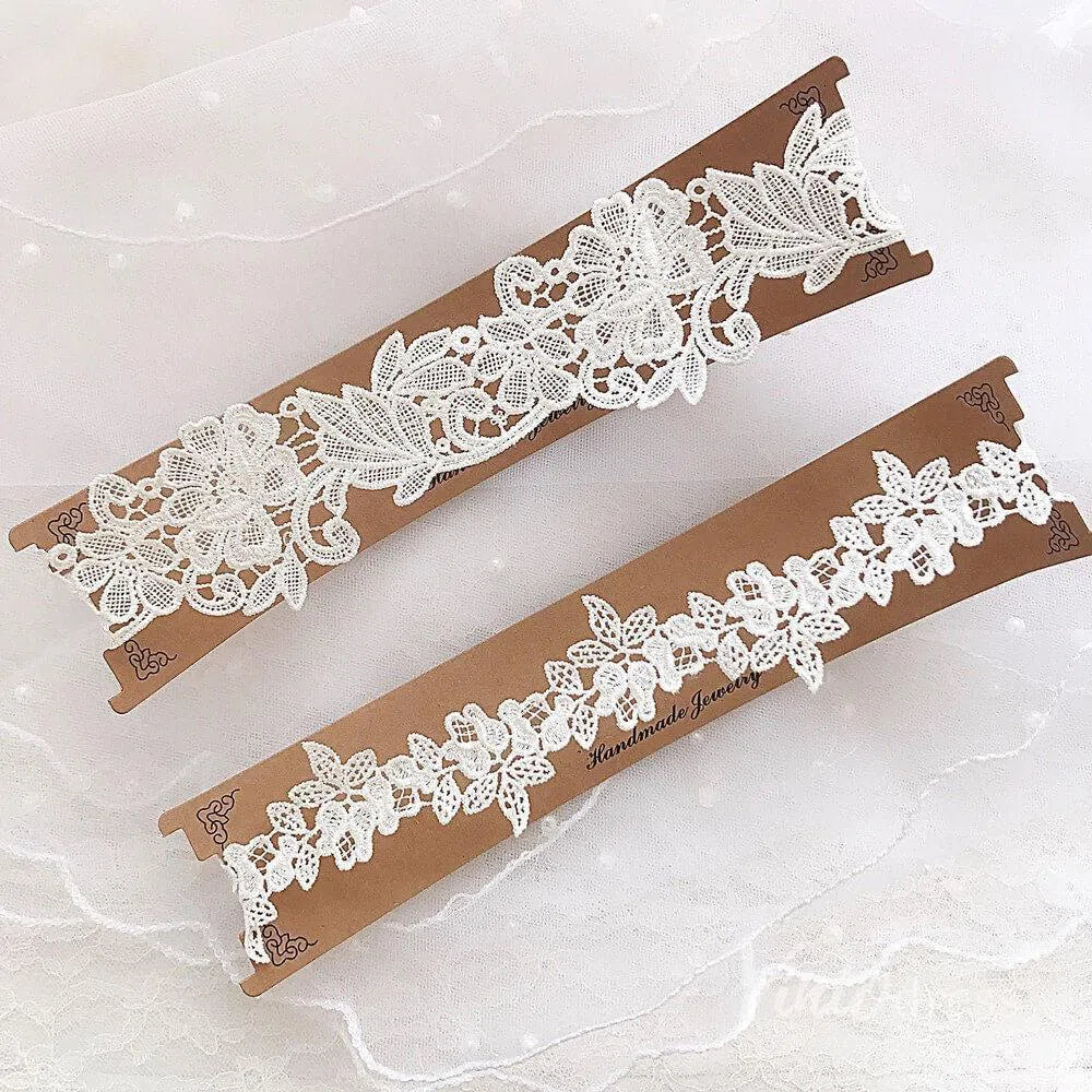 Lace Bridal Wedding Garter Set AC1251-Accessories 2025 -Viniodress-#2-