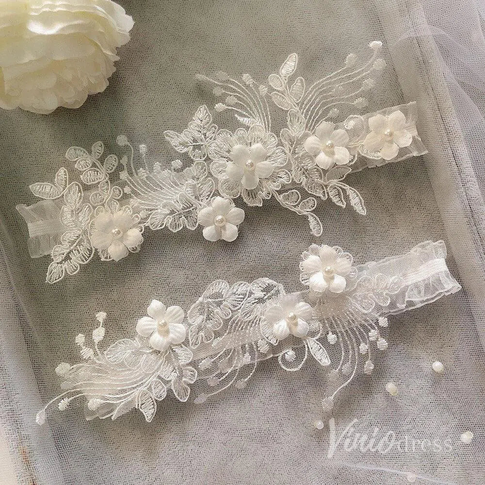 Lace Bridal Wedding Garter Set AC1251-Accessories 2025 -Viniodress-#3-