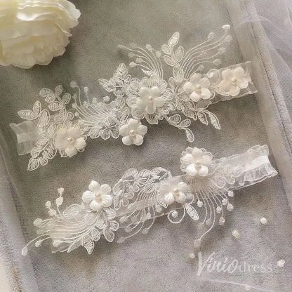 Lace Bridal Wedding Garter Set AC1251-Accessories 2025 -Viniodress-#3-