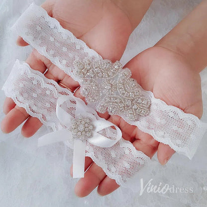 Lace Bridal Wedding Garter Set AC1251-Accessories 2025 -Viniodress-#4-
