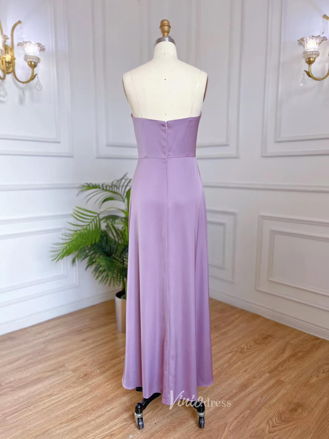Lavender Beaded Convertible Evening Dresses Sheath Mother of the Bride Dress 20052-Evening Dresses 2025 -Viniodress-Lavender-US 2-