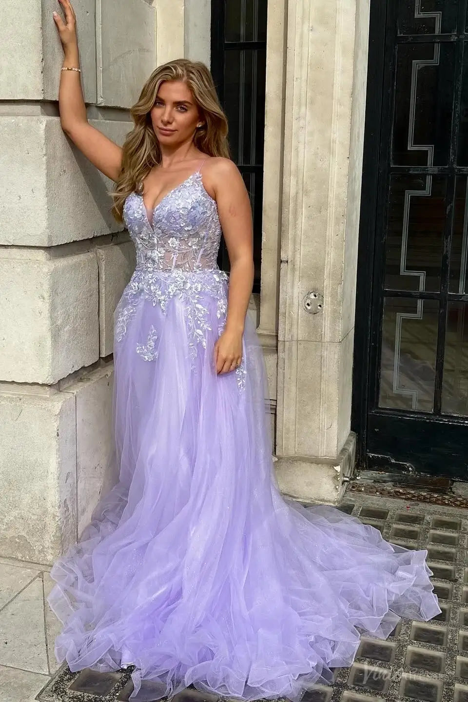 TU011不转-prom dresses 2026-Viniodress-Lavender-Custom Size-